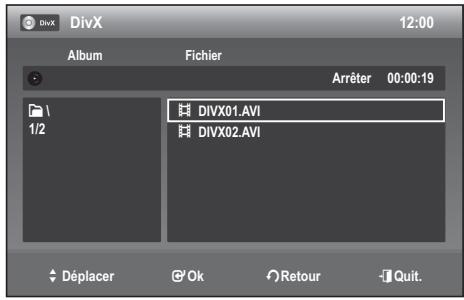 SAMSUNG DVD-VR 375 - Lecture d'un DISQUE MPEG4 - 1