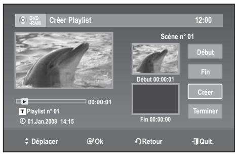 SAMSUNG DVD-VR 375 - Création d'une liste de lecture - 5