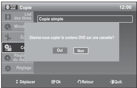 SAMSUNG DVD-VR 375 - Copier directement du lecteur DVD au magnétoscope - 2