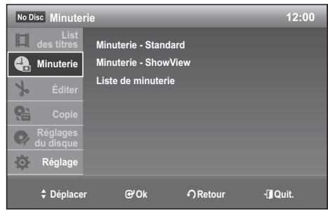 SAMSUNG DVD-VR 375 - Navigation dans les MENUS à l'écran - 1