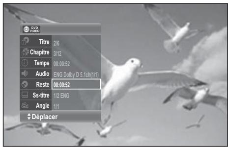 SAMSUNG DVD-VR 375 - Durée restante - 1