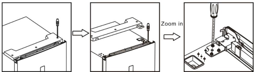 DAEWOO WLCNR-H3525CS - Inversion du sens d'ouverture des portes - 5