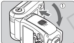 CANON SPEEDLITE 600EX-RT - Mettez les piles en place. - 1