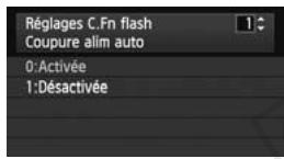CANON SPEEDLITE 600EX-RT - Sélectionnez [réglages c. fn flash] - 1