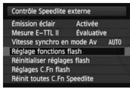 CANON SPEEDLITE 600EX-RT - Commande du flash depuis l'écran de menu de l'appareil photo - 2