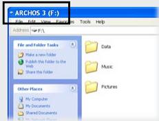 ARCHOS BUND. 3 8GO - METTRE DU CONTENU SUR VOTRE ARCHOS - 1
