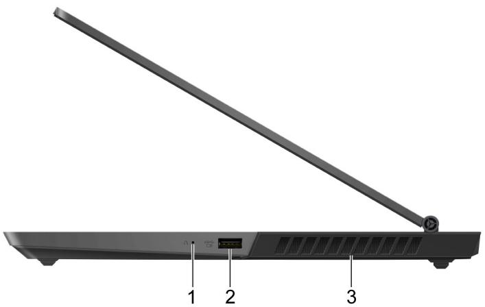 LENOVO LEGION7Z/1I7/32/1/2080 - Vue du côté droit - 1