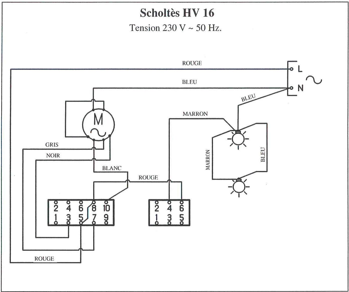 SCHOLTES HV26ANANTHRACITE - Raccordement électrique - 1