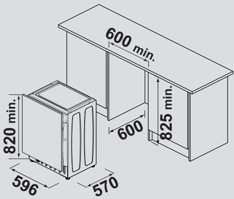 HAIER HW90B416FWB - Instructions de montage de la porte du meuble - 5