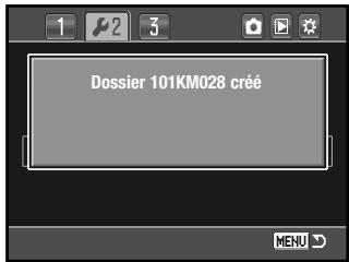 KONICA MINOLTA DYNAX 5D - Creation d'un nouveau dossier - 2