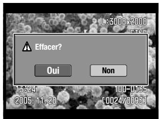 KONICA MINOLTA DYNAX 5D - Confirmation d'effacement - 1