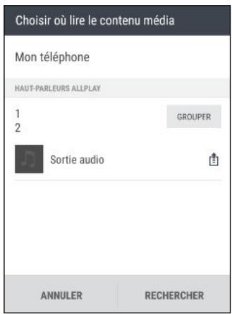 HTC DESIRE 626 VIOLET - Diffuser de la musique en streaming sur des haut-parleurs alimentés par la plateforme multimédia intelligente qualcomm allplay - 1
