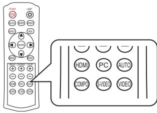 HITACHI PJ-TX 300 - Sélection d'un signal d'entrée - 3