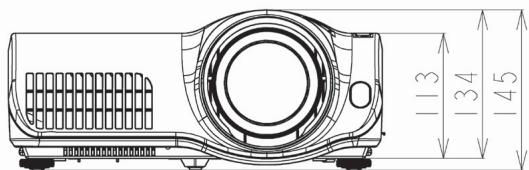 HITACHI PJ-TX 300 - Diagramme dimensionnel - 5