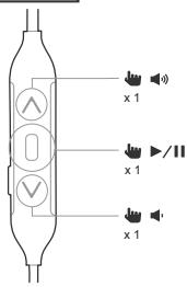 AKG CASQUE PERFORMANCEY - BUTTONS FUNCTIONAL FONKIONNALITE DES BOUTONS - 1