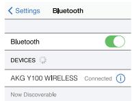 AKG CASQUE PERFORMANCEY - CONNECT TO BLUETOOTH DEVICE - 2
