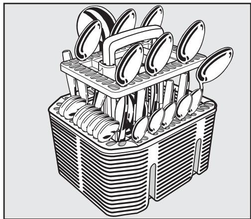 MIELE LAVE-VAISSELLE 7020 SC - Aménagement du complément pour le panier à couverts - 2