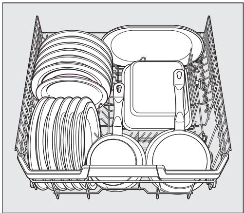 MIELE LAVE-VAISSELLE 7020 SC - Aménagement du complément pour le panier à couverts - 6