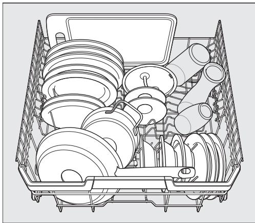 MIELE LAVE-VAISSELLE 7020 SC - Aménagement du complément pour le panier à couverts - 5