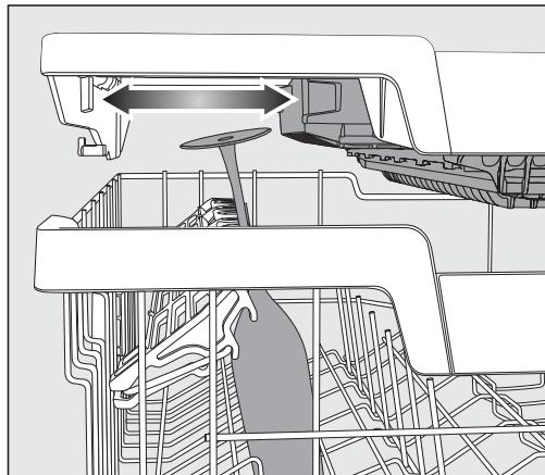 MIELE LAVE-VAISSELLE 7020 SC - Aménagement des ouvertures de logement du support pour tasses flexcare - 1