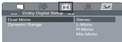 THOMSON DTH1002 - Configuration du son dolby - 1