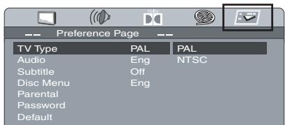 THOMSON DTH1002 - Configuration des préférences - 1