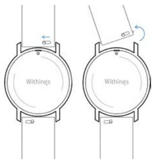 WITHINGS Pop Steel Noir Blanc - Remplacer le bracelet - 1