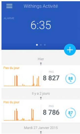 WITHINGS Pop Steel Noir Blanc - Désactiver l'alarme - 1