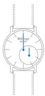 WITHINGS Pop Steel Noir Blanc - Calibrer les aiguilles - 7
