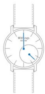 WITHINGS Pop Steel Noir Blanc - Calibrer les aiguilles - 5