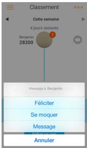 WITHINGS Pop Steel Noir Blanc - Interagir avec quelqu'un dans votre classement - 1