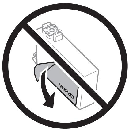 EPSON WF-3825 - Précautions de manipulation pour le remplissage des cartouches d'encre - 1