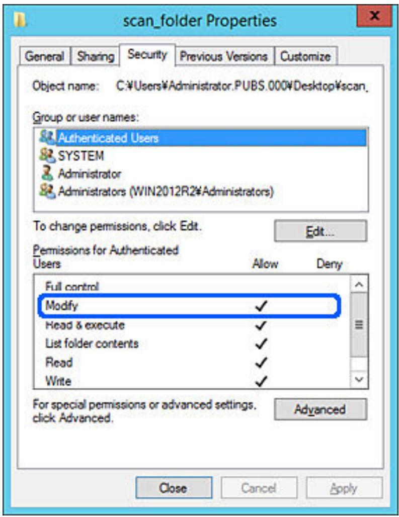EPSON WF-3825 - Exemple de configuration de serveur de fichiers - 6