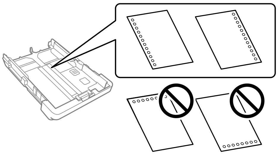 EPSON WF-3825 - Chargement de papier préperforé - 1