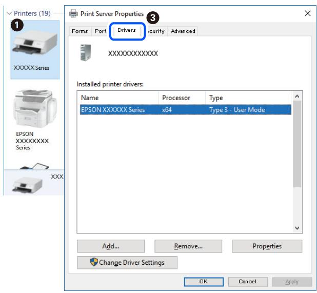 EPSON WF-3825 - Vérifier qu'un pilote d'imprimante epson authenticate est installé — windows - 2