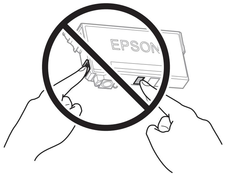 EPSON WF-3825 - Précautions de manipulation pour le remplissage des cartouches d'encre - 3