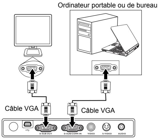 BENQ CP220 - Connexion d'un moniteur - 1