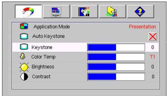 BENQ CP220 - Utilisation des menus - 3