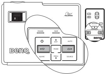 BENQ CP220 - Correction trapézoidale - 2