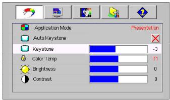 BENQ CP220 - Utilisation des menus - 2