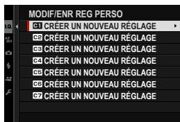 FUJIFILM X-E4 - Enregistrement des réglages personnalisés - 1