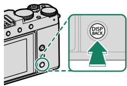 FUJIFILM X-E4 - La touche disp/back - 1