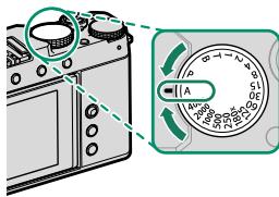 FUJIFILM X-E4 - La molette de sélection de la vitesse d'obturation - 1