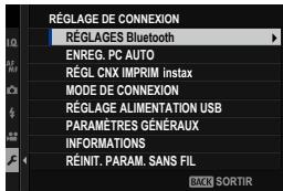 FUJIFILM X-E4 - Réglage de connexion - 1