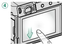 FUJIFILM X-E4 - Rôles par défaut des mouvements des doigts - 5