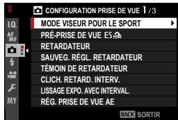 FUJIFILM X-E4 - Configuration prise de VUE (photographie) - 1