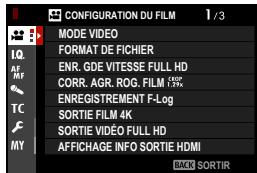 FUJIFILM X-E4 - Les menus - 2