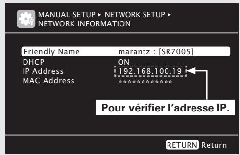 MARANTZ SR7005 - Fonction de contrôle internet - 1