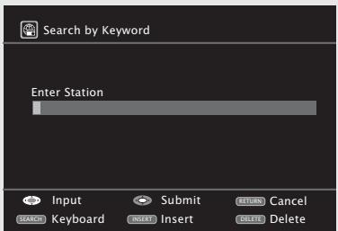 MARANTZ SR7005 - Utilisez pour sélectionner "search by keyword", puis appuyez sur ENTER ou. - 1