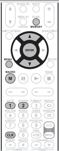 MARANTZ SR7005 - Modification des opérations enregistrées dans une macro - 1